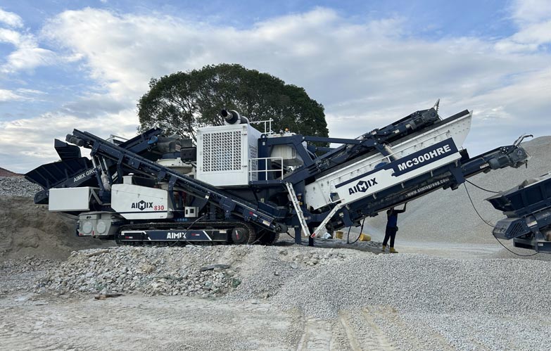 Mobile Track Mounted Aggregate Crusher Plant